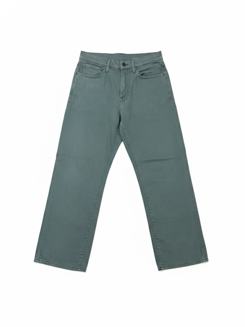 H&M Men's Straight Jeans in Dusty Teal Green